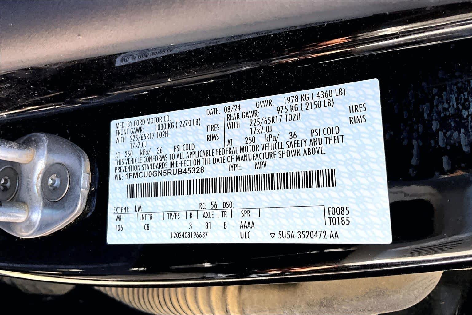 Used 2024 Agate Black Metallic Ford Active image 29
