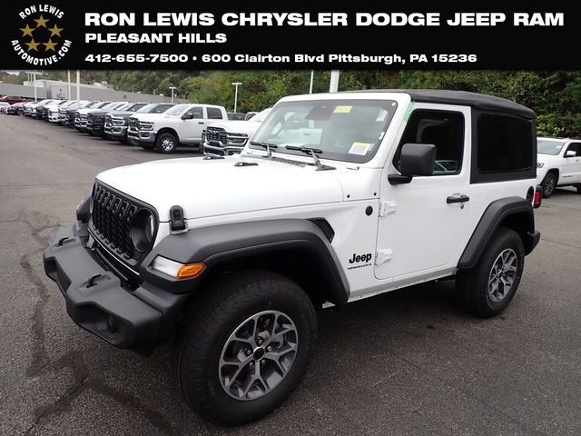 New 2026 Bright White Clear-Coat Exterior Paint Jeep Sport S image 1