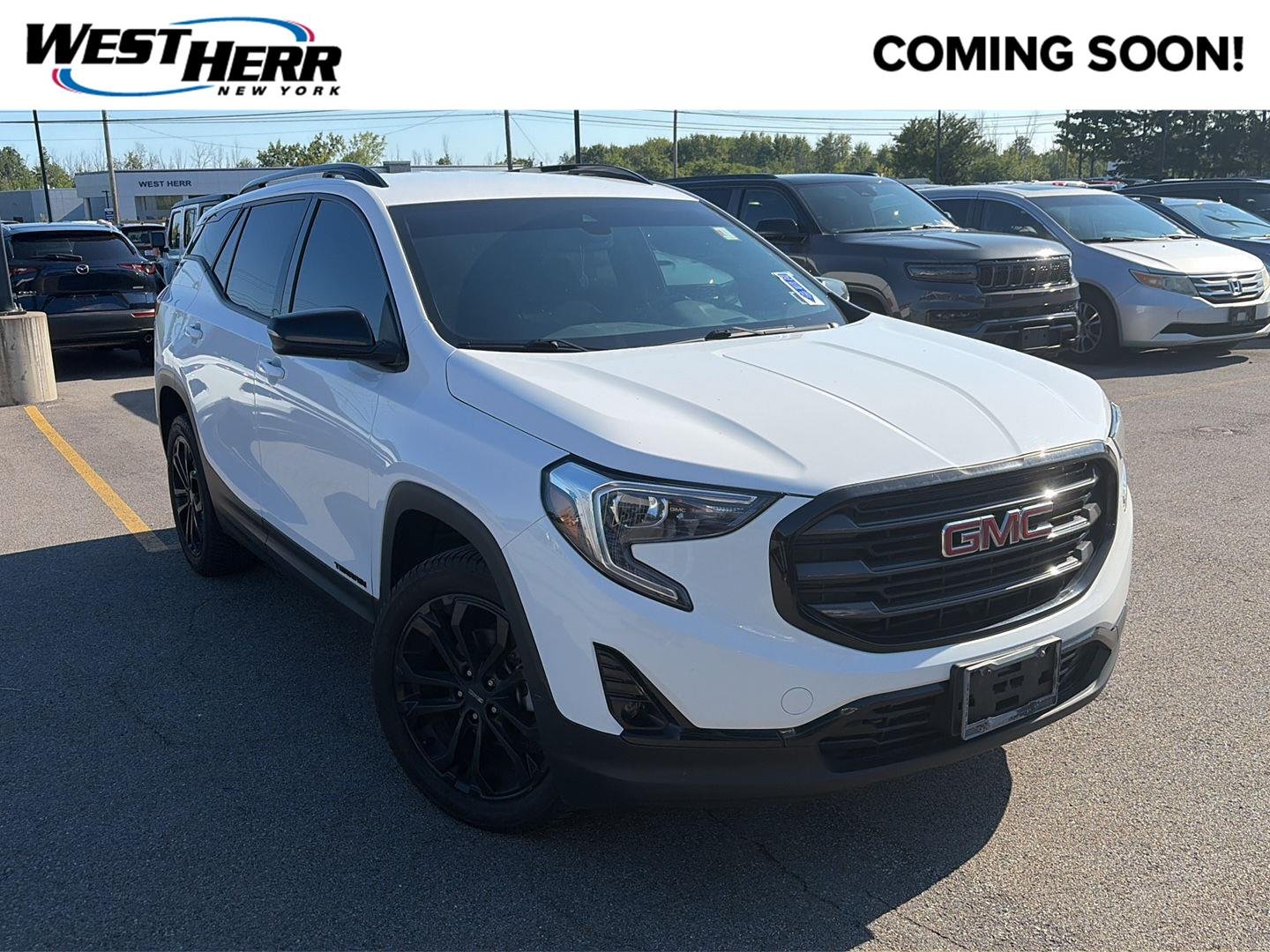 Used 2021 Summit White GMC SLT image 1