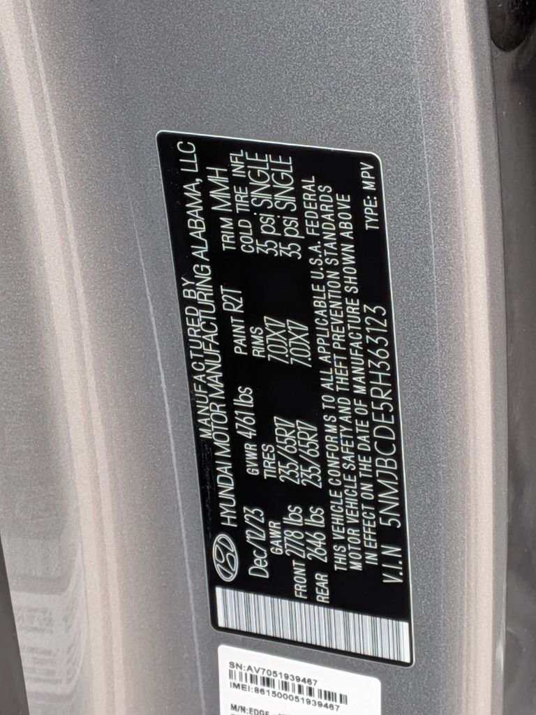 Certified Used 2024 Silver Hyundai SEL image 33