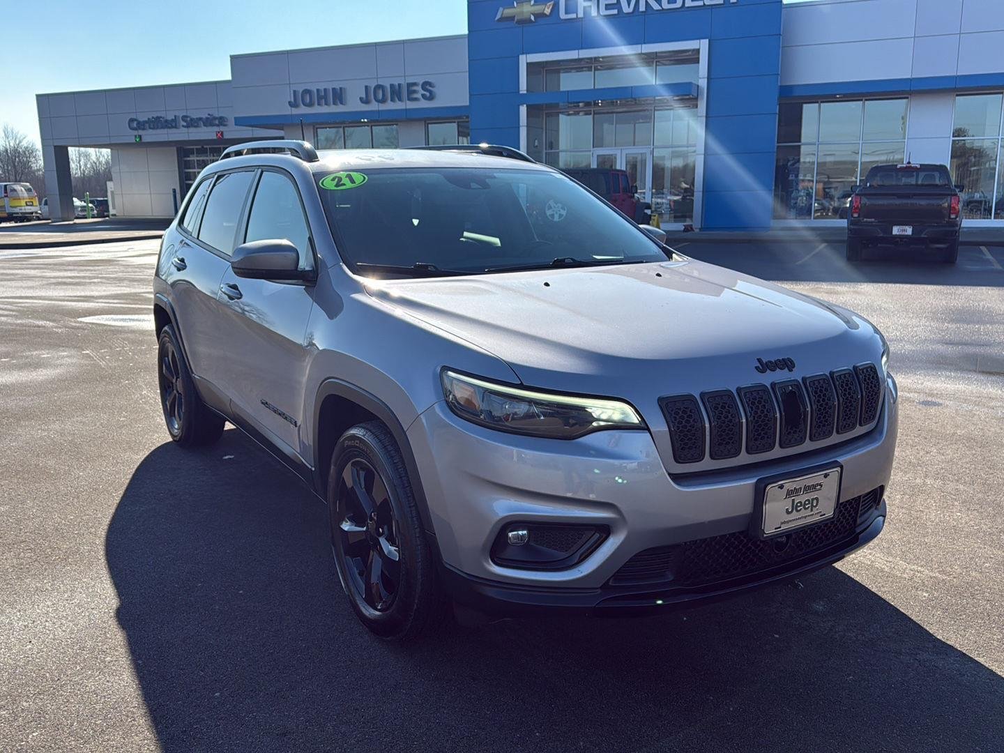 Used 2021 Jeep Cherokee Altitude with VIN 1C4PJMLBXMD242356 for sale in Scottsburg, IN