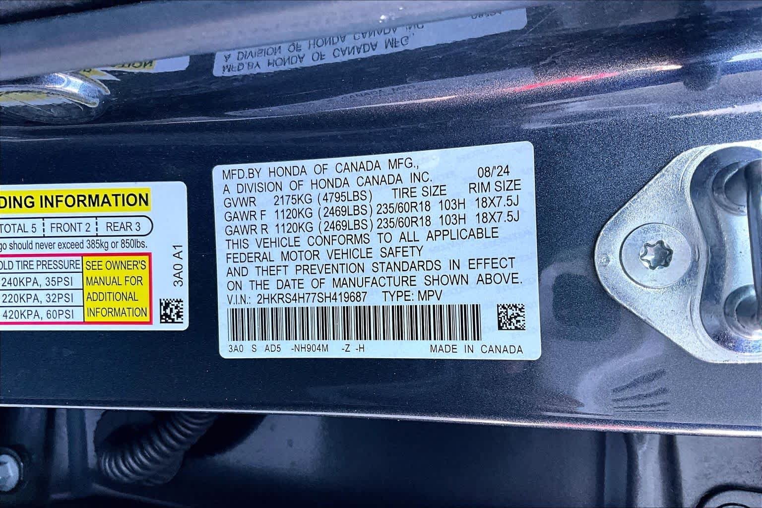 Used 2025 Meteorite Gray Metallic Honda EX-L image 31