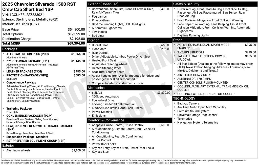 Used 2025 Gray Chevrolet RST image 20