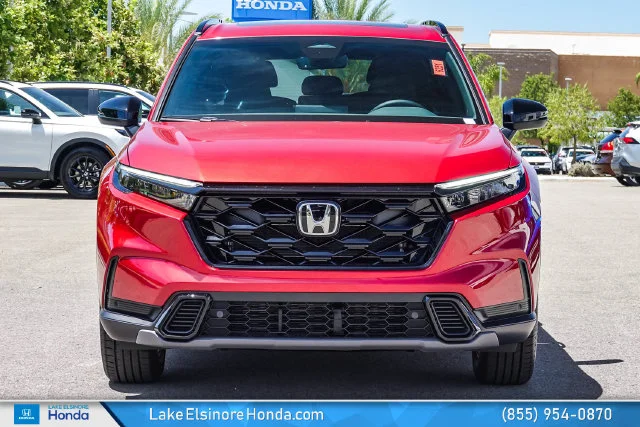 New 2026 Radiant Red Metallic Honda 2WD Sport-L Hybrid image 2
