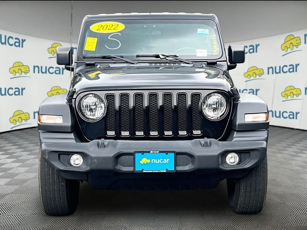 Used 2022 Black Clearcoat Jeep Unlimited Sport Altitude image 2