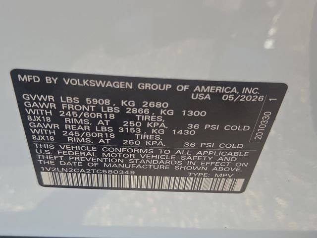 New 2026 Opal White Pearl Volkswagen 2.0T SE image 15