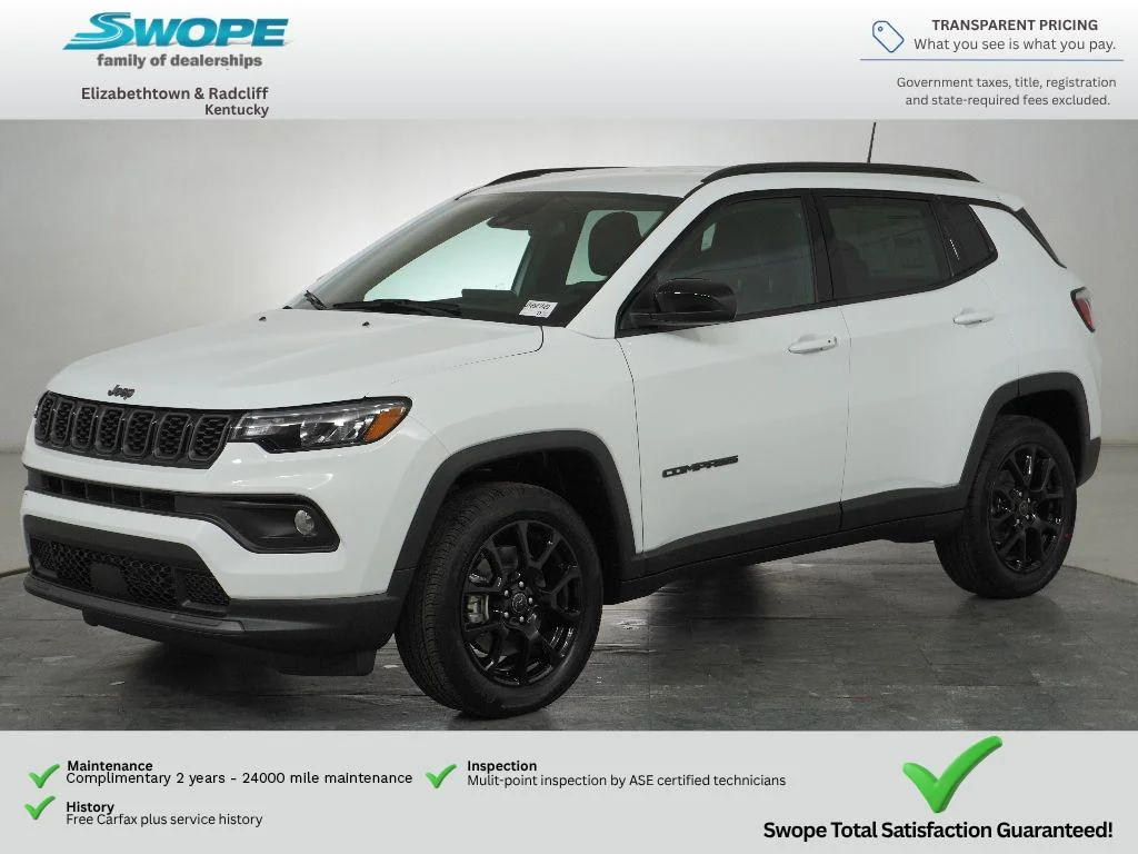 New 2026 Bright White Clear-Coat Exterior Paint Jeep Latitude Altitude image 7
