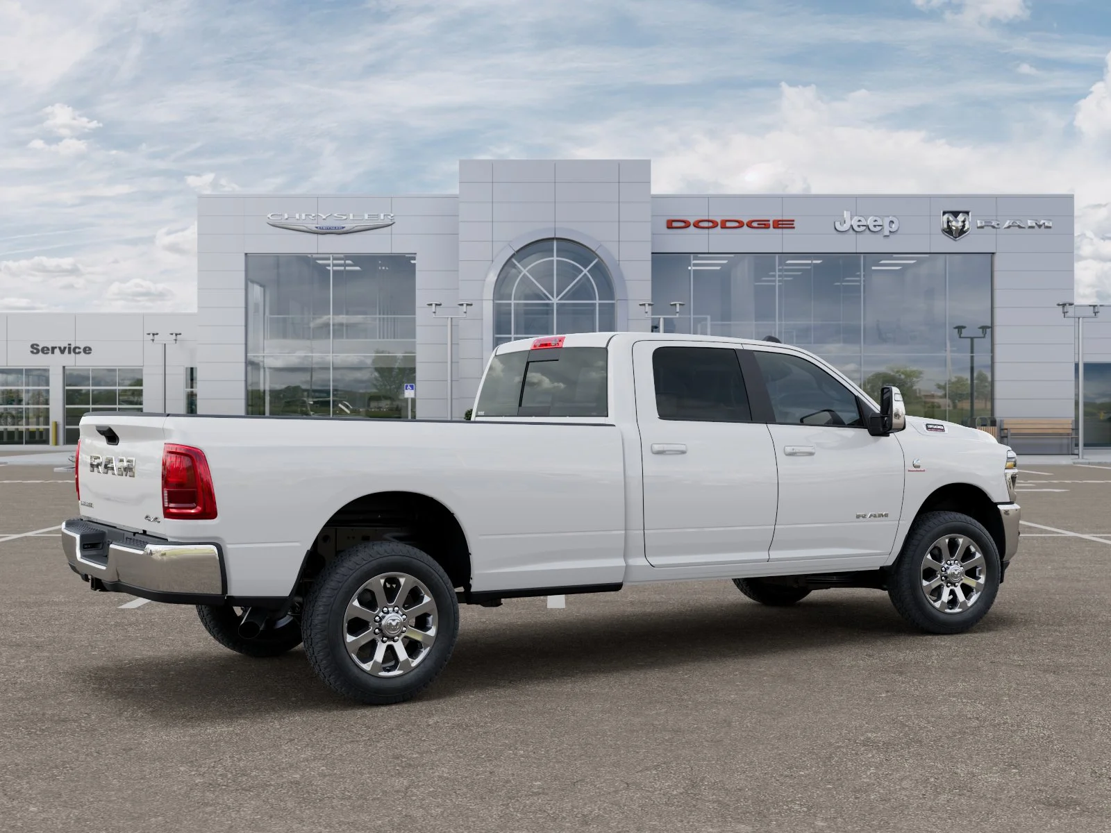 New 2026 Bright White Clear-Coat Exterior Paint RAM Laramie image 32