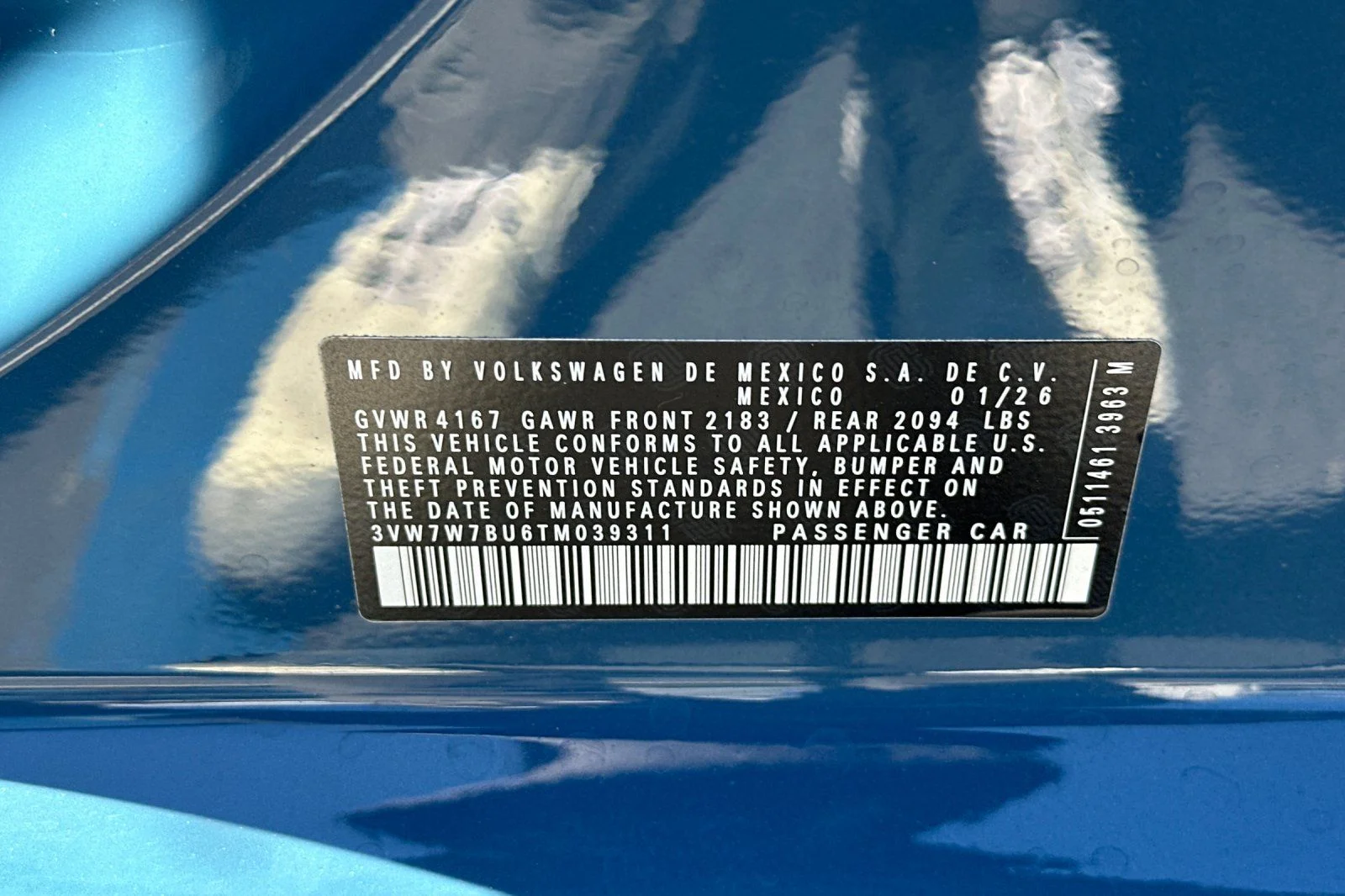 New 2026 Blue Volkswagen 1.5T SE image 22
