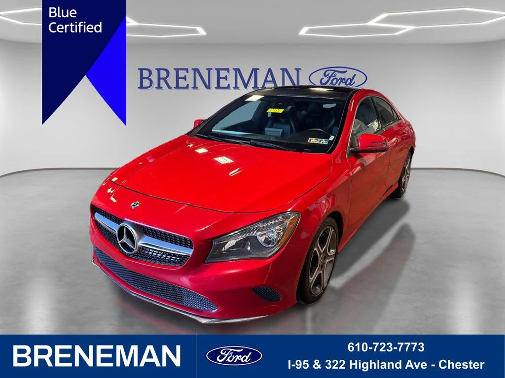 Certified Used 2018 Jupiter Red Mercedes-Benz CLA 250 image 1