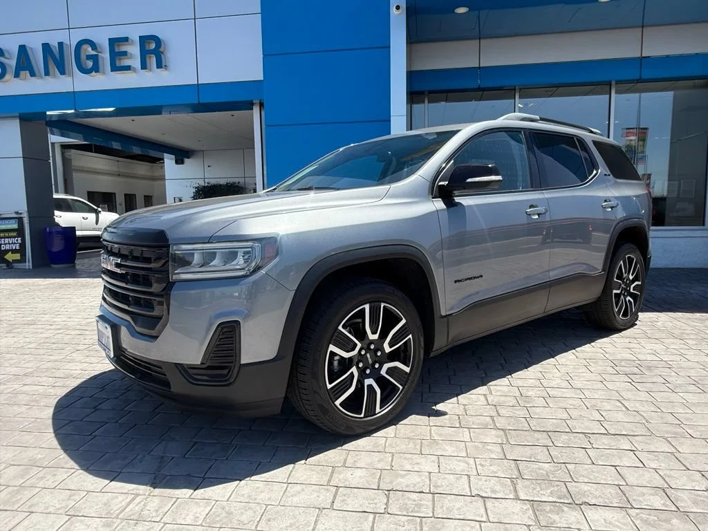 Used 2021 SATIN STEEL METALLIC GMC SLE image 4