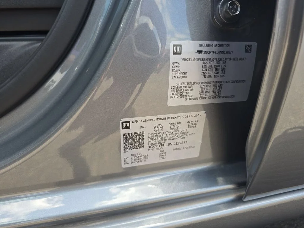 Used 2022 Satin Steel Metallic Chevrolet LT Trail Boss image 39