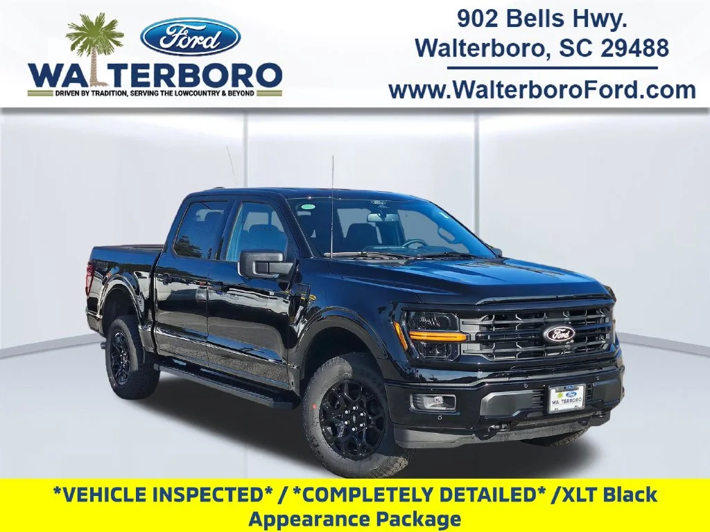 New 2026 Agate Black Metallic Ford XLT image 1