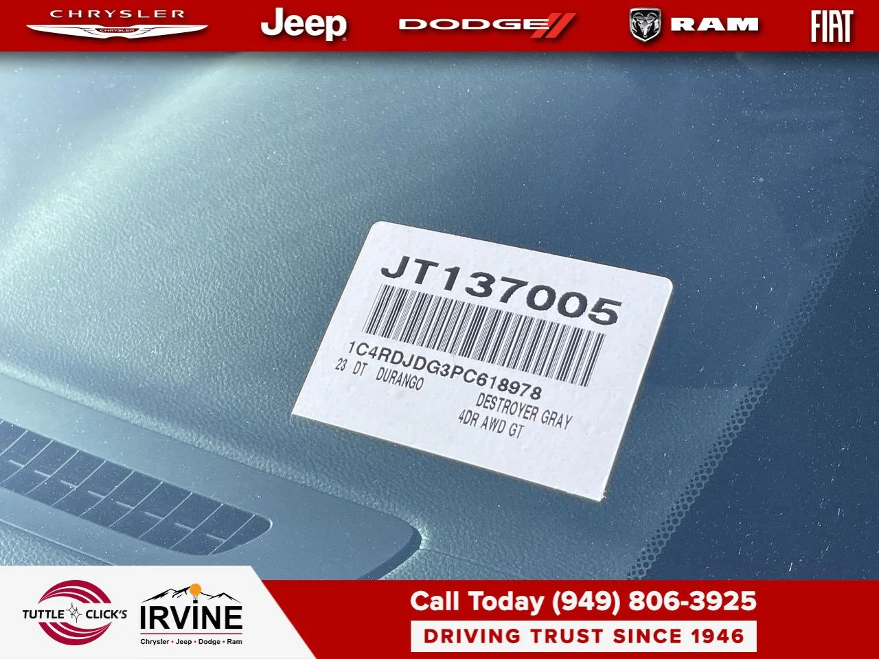 Used 2023 Destroyer Gray Clearcoat Dodge GT image 42