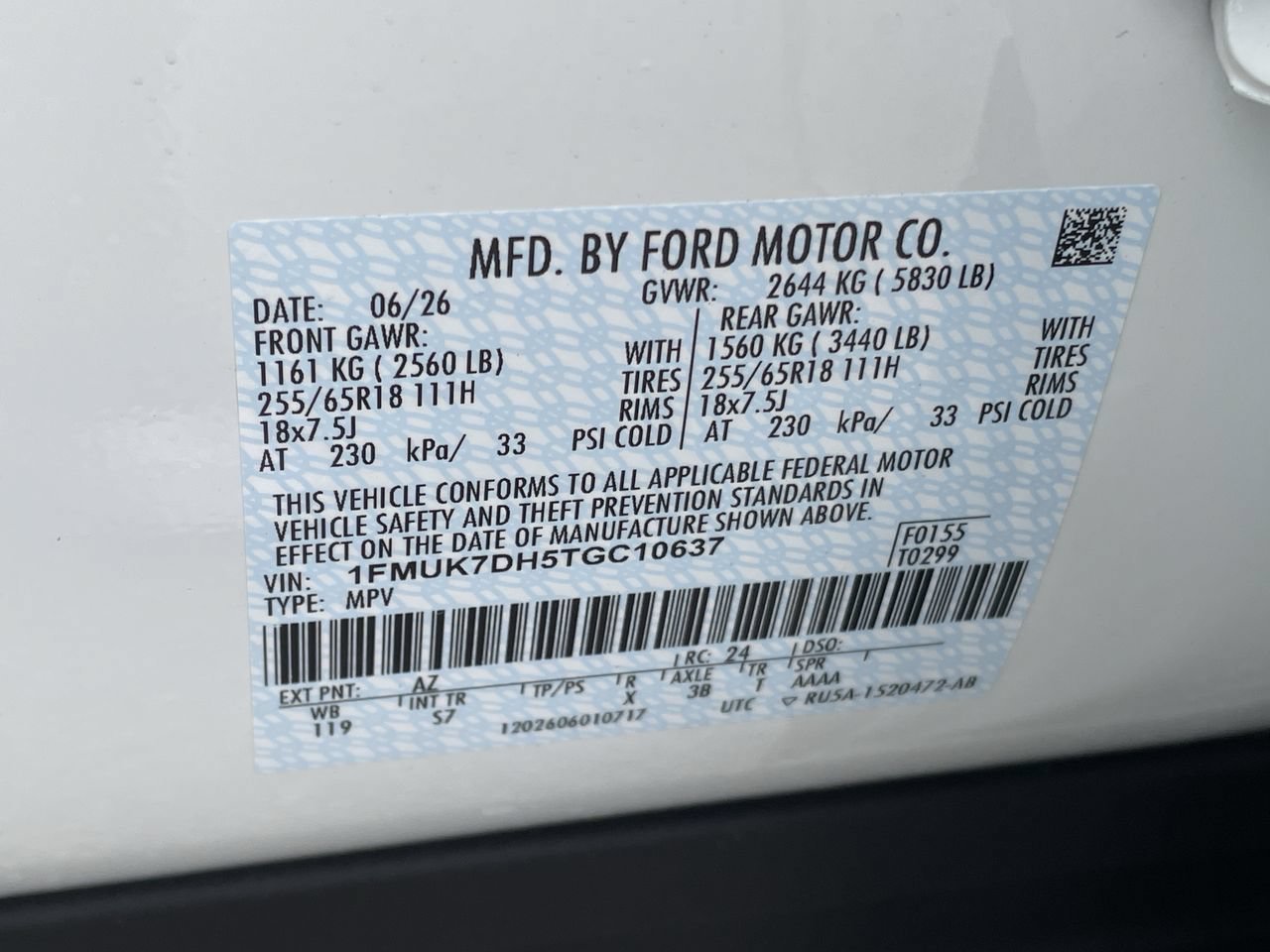New 2026 Star White Metallic Tri-Coat Ford Active image 33