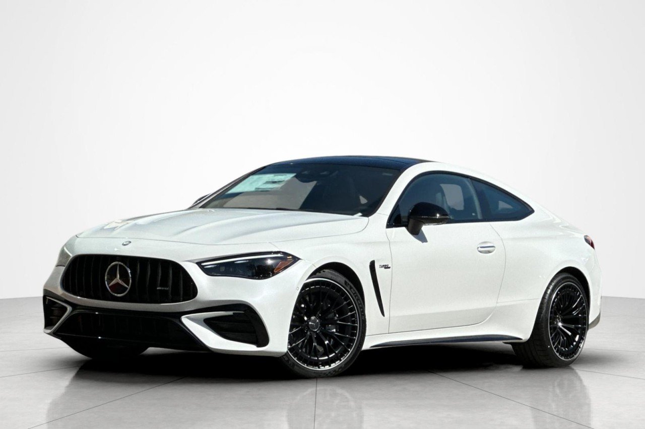 New 2026 MANUFAKTUR Moonlight White Metallic Mercedes-Benz AMG® CLE 53 4MATIC+ Coupe image 1