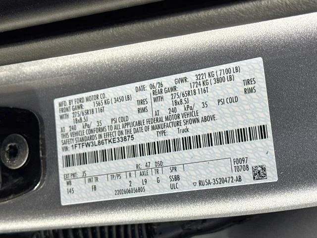 New 2026 Iconic Silver Metallic Ford XLT image 64