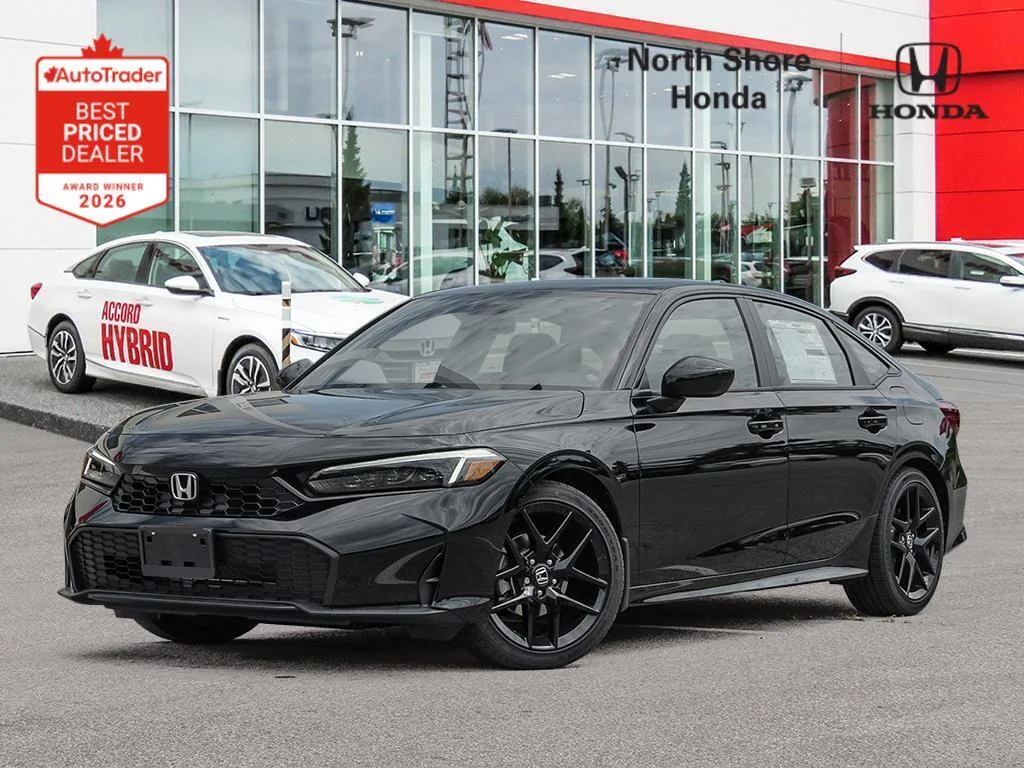 New 2026 Crystal Black Pearl Honda SPORT Because looking good should come standard. image 1