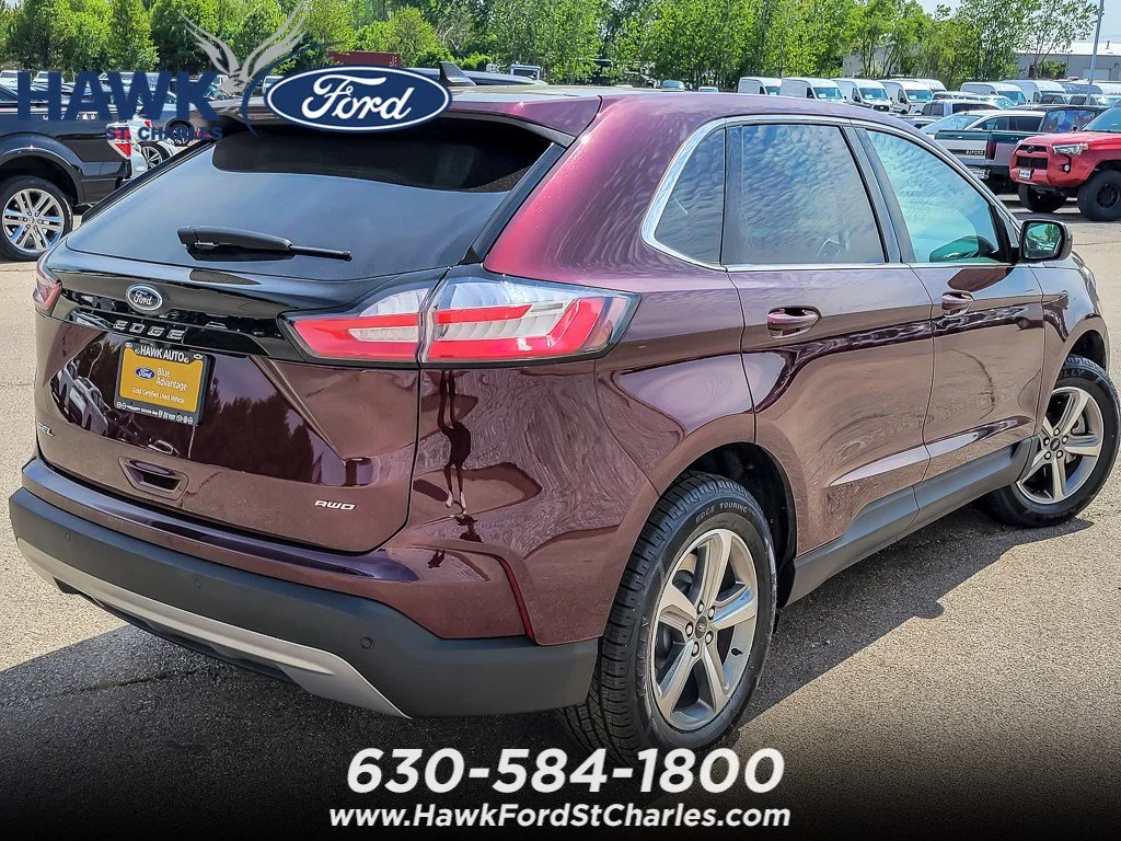 Certified Used 2023 Burgundy Ford SEL image 6