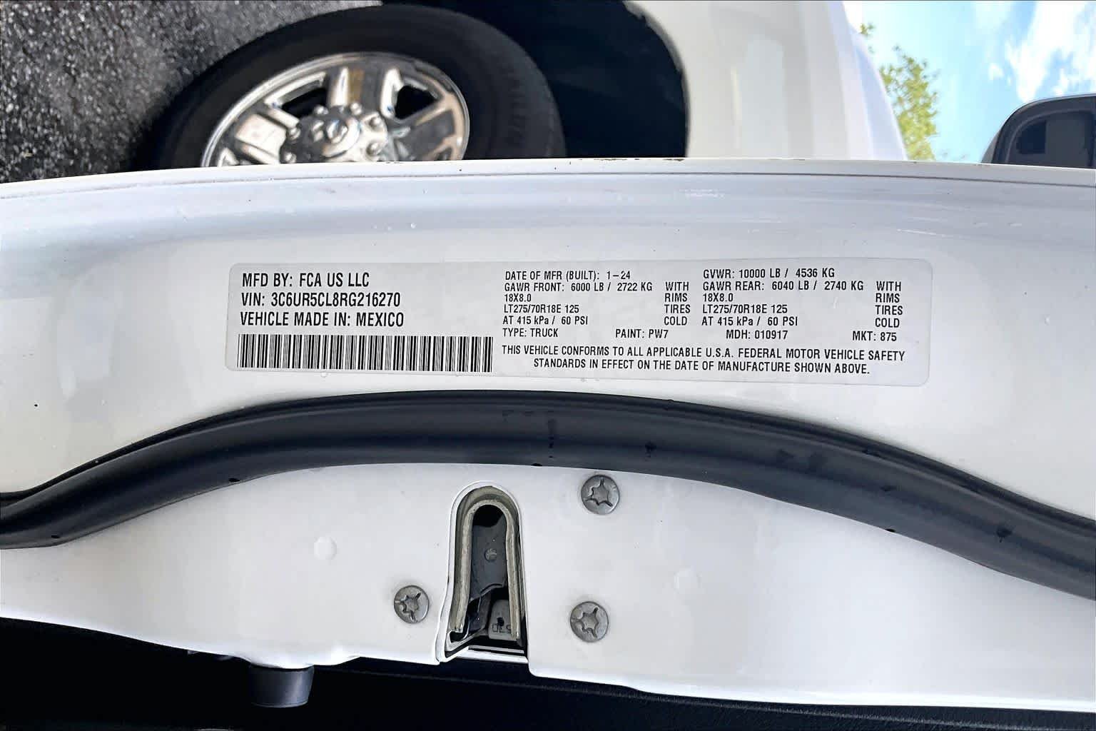Used 2024 Bright White Clearcoat Ram Tradesman image 31