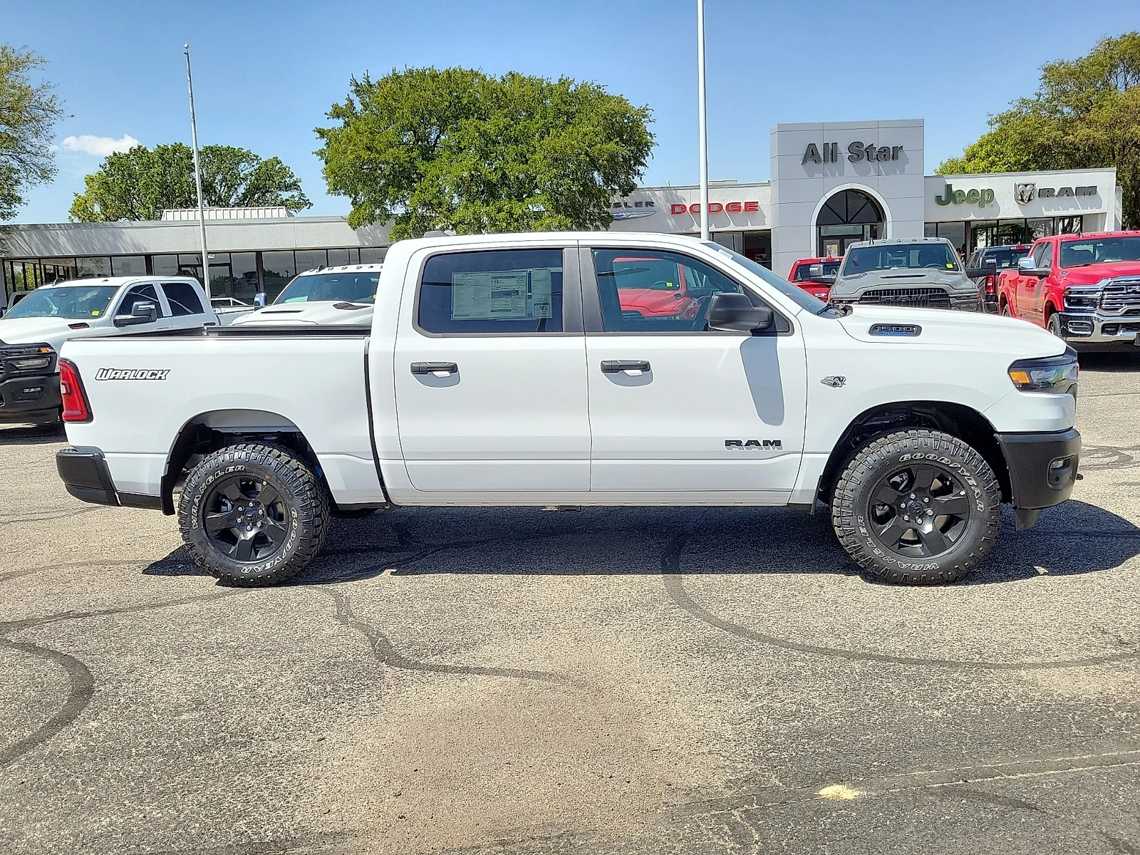 New 2026 Bright White Ram WARLOCK CREW CAB 4X4 5