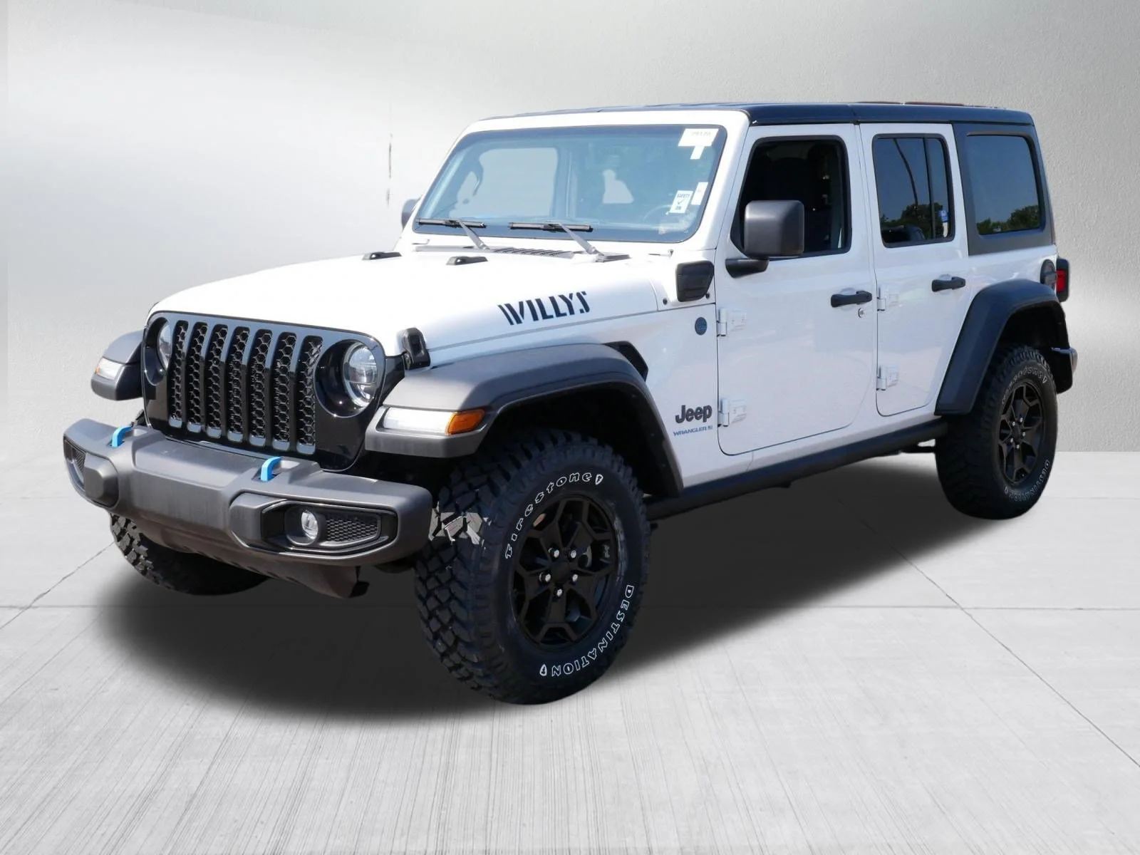 Used 2023 Bright White Clearcoat Jeep Willys image 3