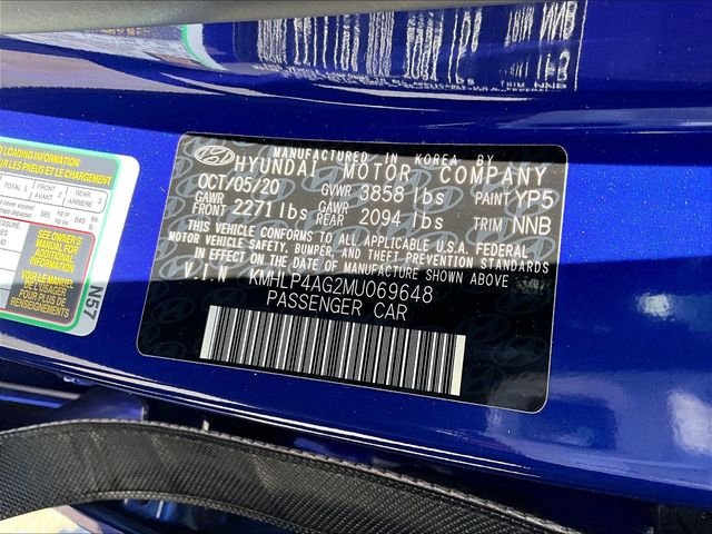Used 2021 Blue Hyundai Limited image 34
