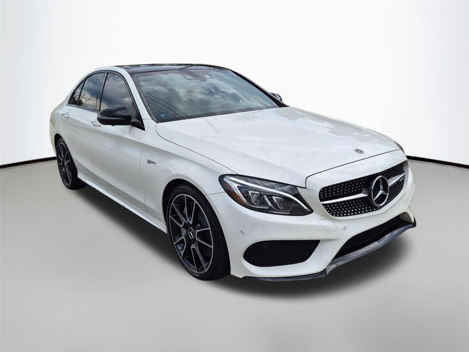 Used 2018 designo Diamond White Metallic Mercedes-Benz AMG® C 43 image 3