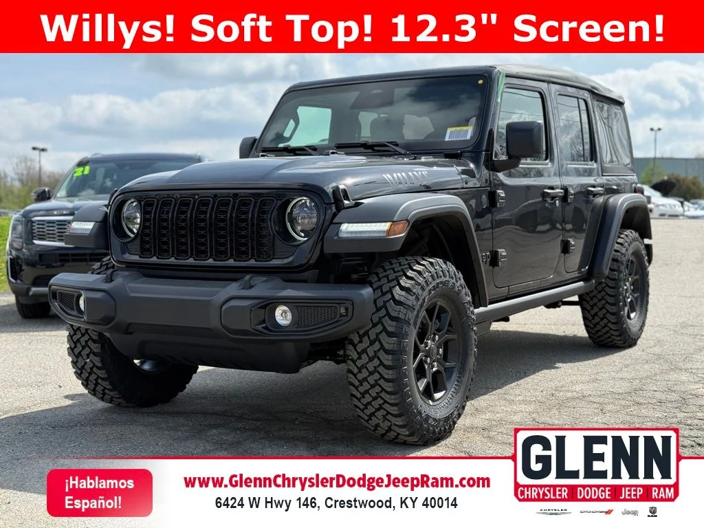 New 2026 Black Clear-Coat Exterior Paint Jeep Willys image 1