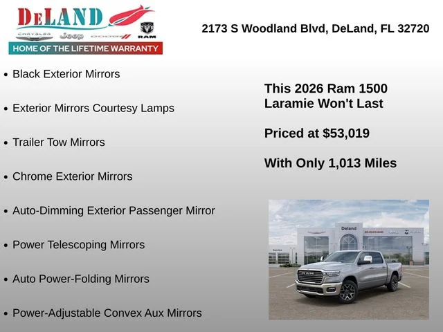 New 2026 Billet Silver Metallic Clear-Coat Exterior Paint RAM Laramie image 30