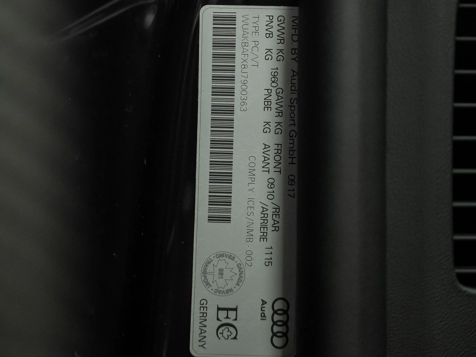 Used 2018 Black Audi 5.2 Plus image 64