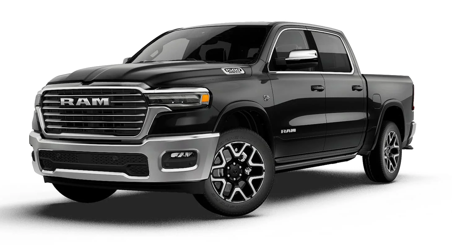 New 2027 Diamond Black Crystal Pearl-Coat Exterior Paint RAM Laramie image 27