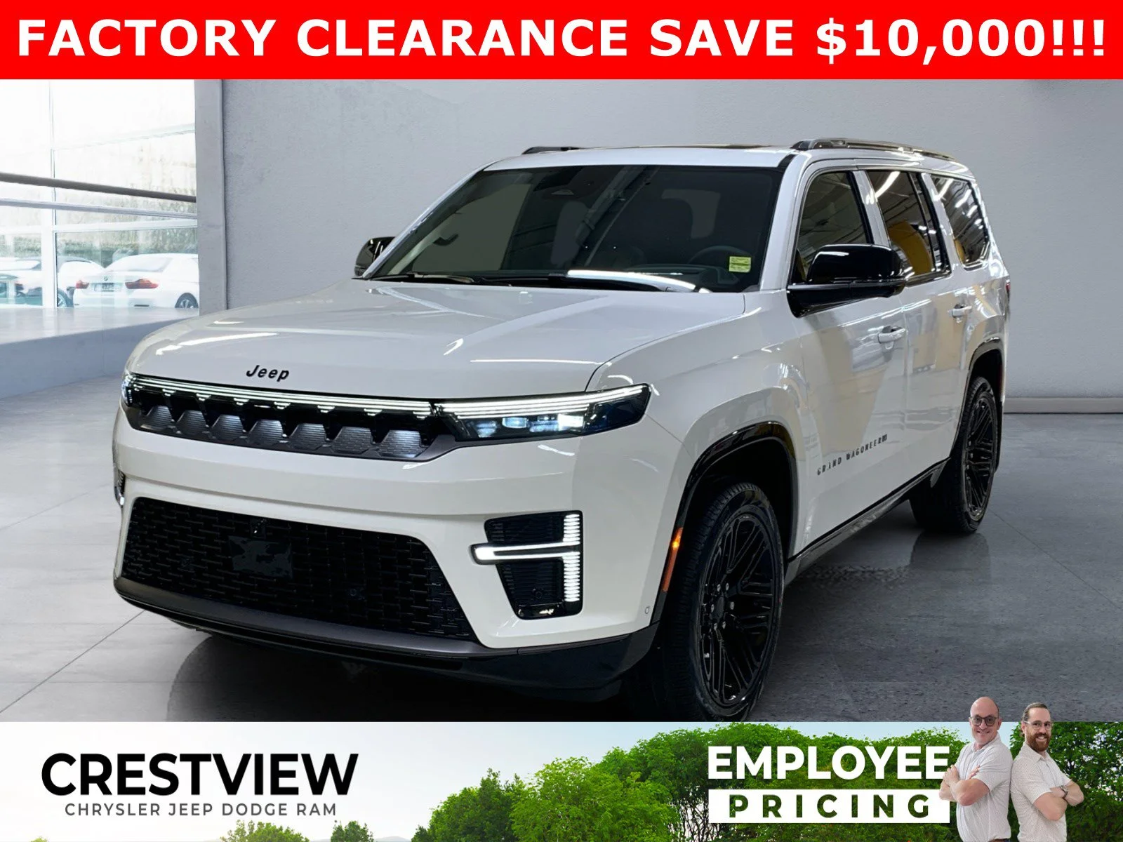 New 2026 Bright White Jeep Limited Reserve image 1