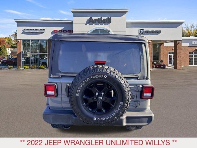 Certified Used 2022 Gray Jeep Unlimited Willys image 6