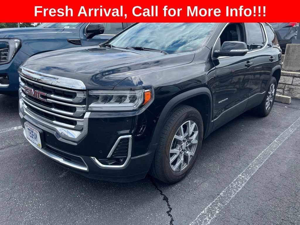 Used 2021 GMC Acadia SLT with VIN 1GKKNMLSXMZ175330 for sale in Kansas City