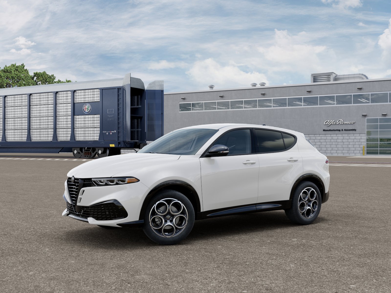 New 2026 Milano White Exterior Paint Alfa Romeo Base image 1