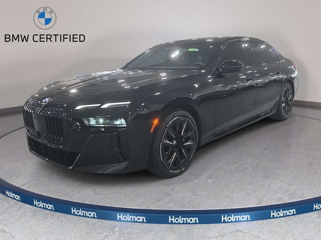 Certified Used 2024 Black Sapphire Metallic BMW 740i image 1