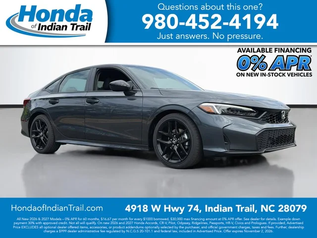 2026 Honda Civic Sedan Sport