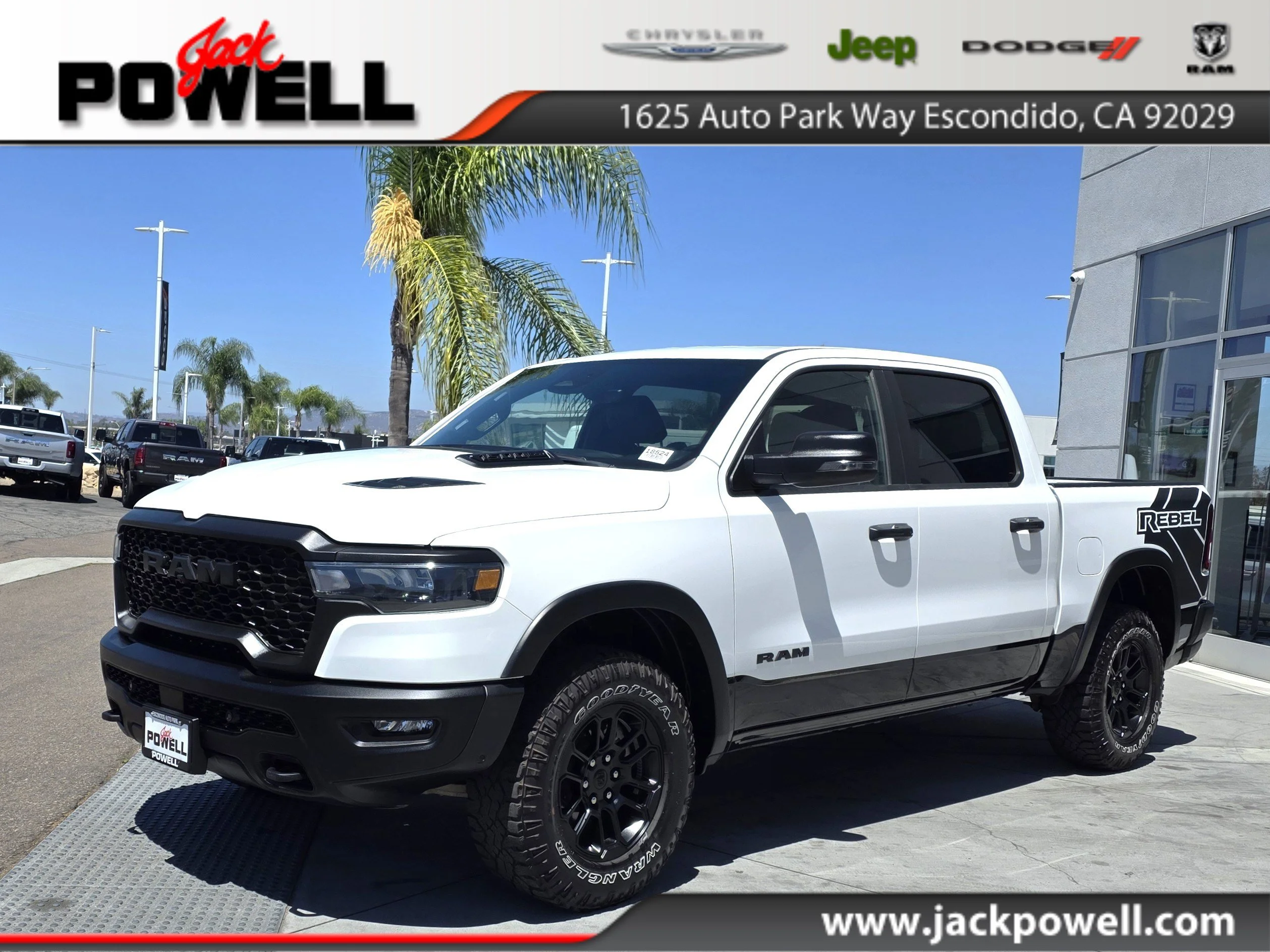 Certified Used 2025 Bright White Clearcoat Ram Rebel image 1