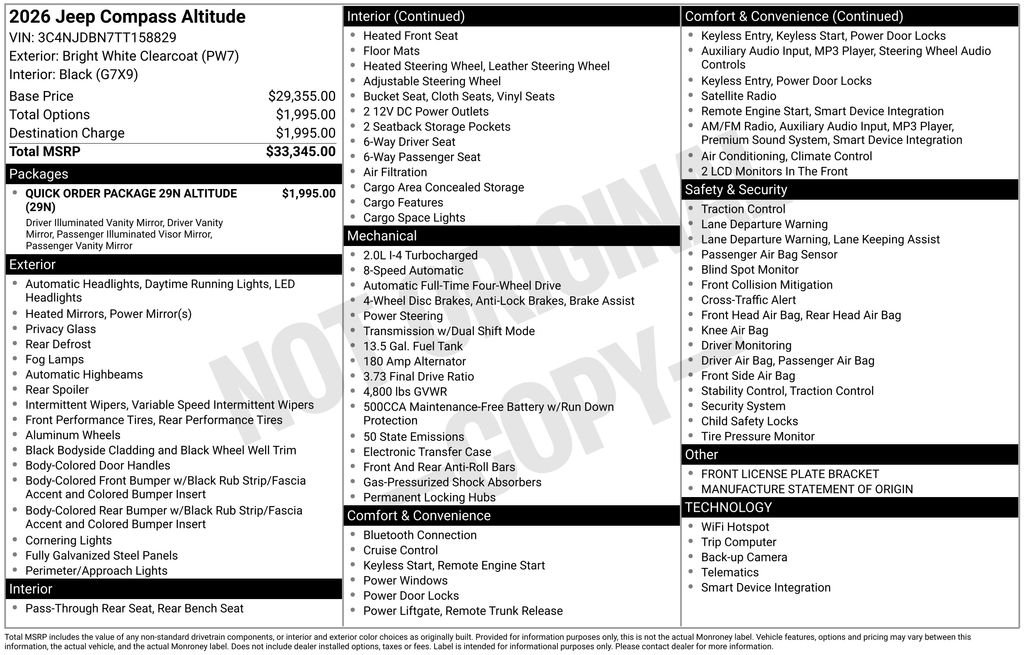 New 2026 Bright White Clearcoat Jeep Latitude image 39