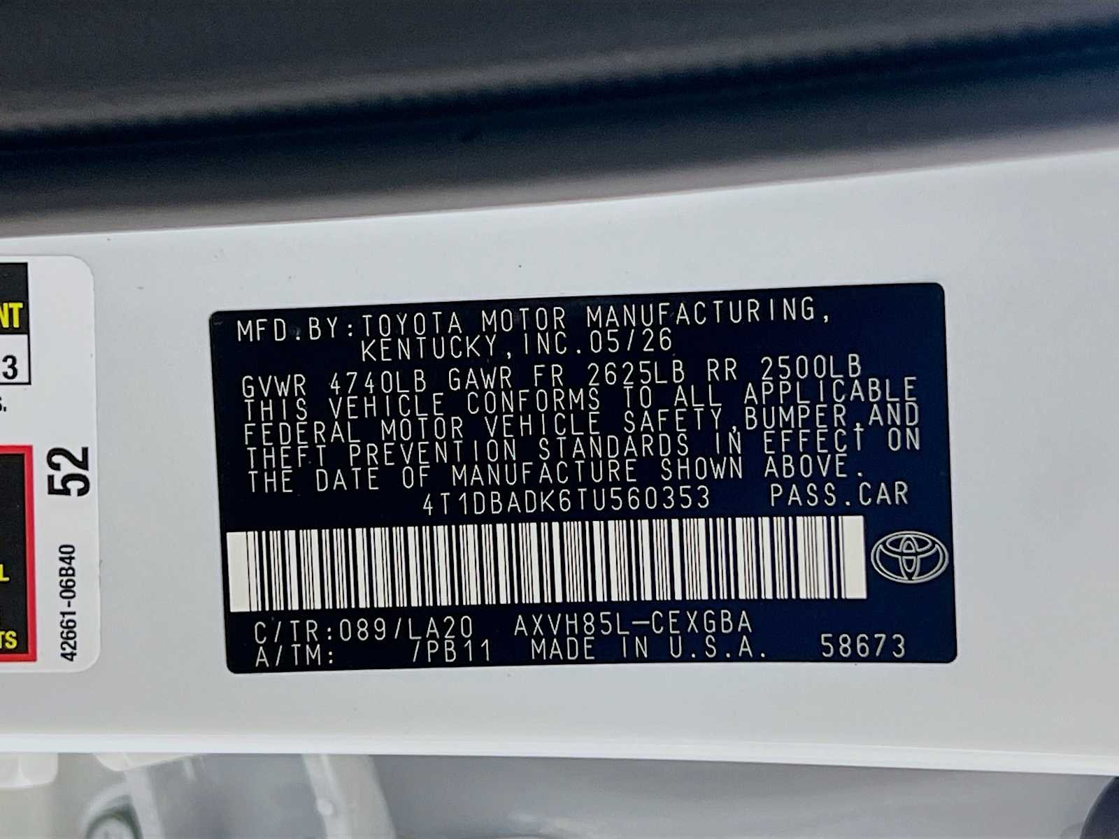 New 2026 Wind Chill Pearl Toyota XLE image 21
