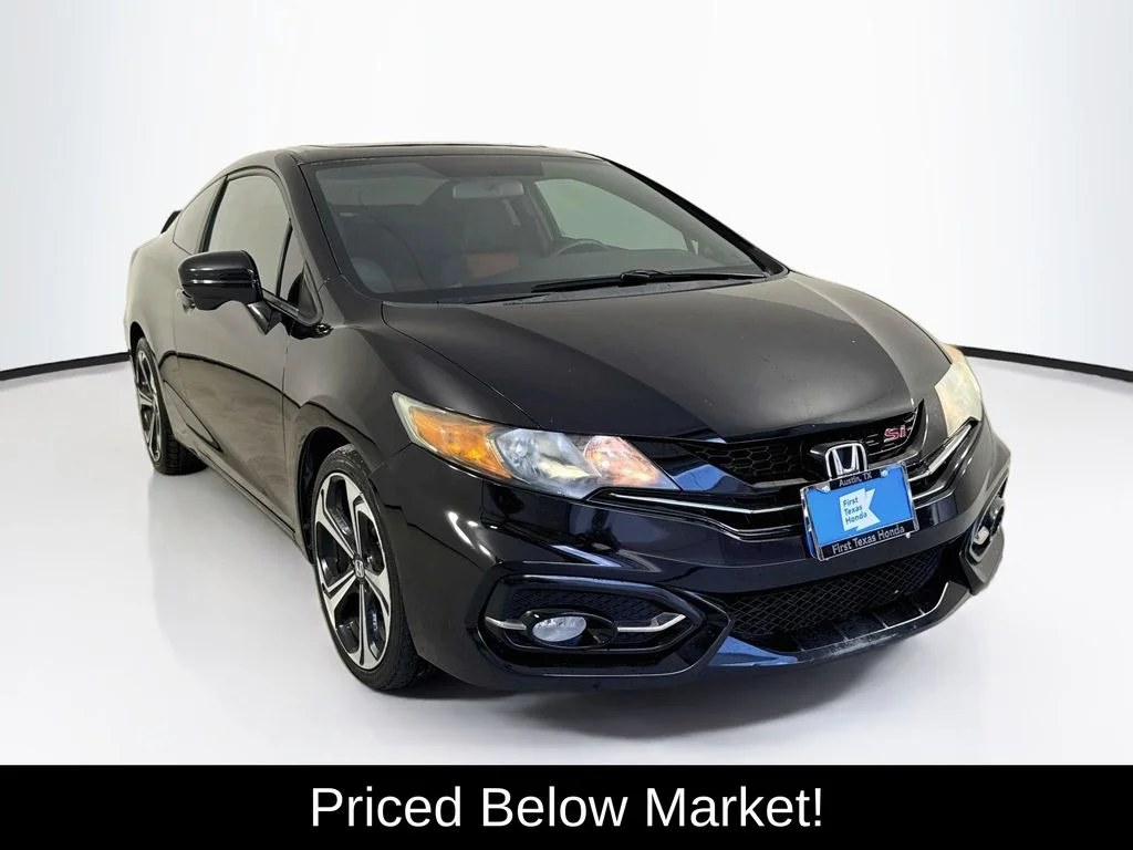 Used 2015 Crystal Black Pearl Honda Si image 1