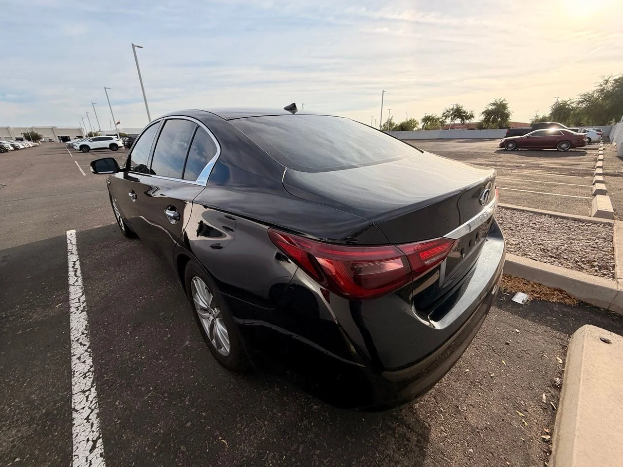 Used 2018 Black Obsidian INFINITI 2.0t Pure image 6