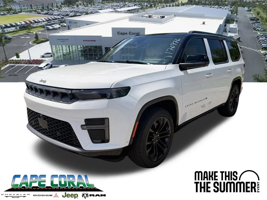 New 2026 Bright White Clear-Coat Exterior Paint Jeep Summit Reserve image 1