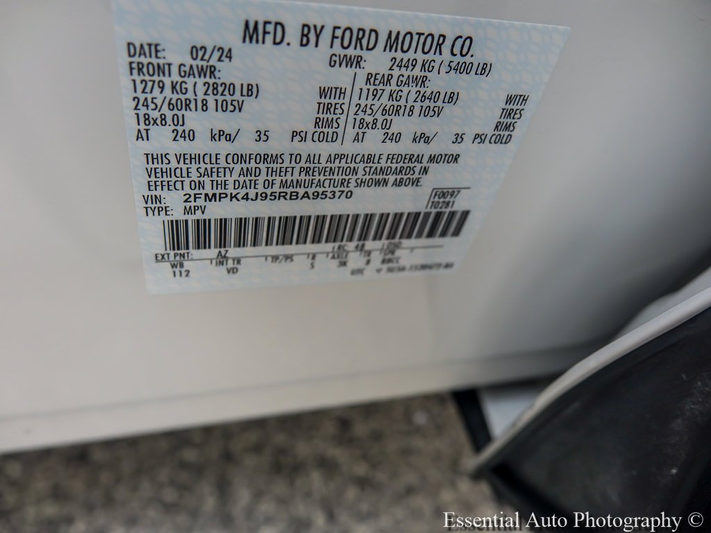 Certified Used 2024 White Metallic Ford SEL image 27
