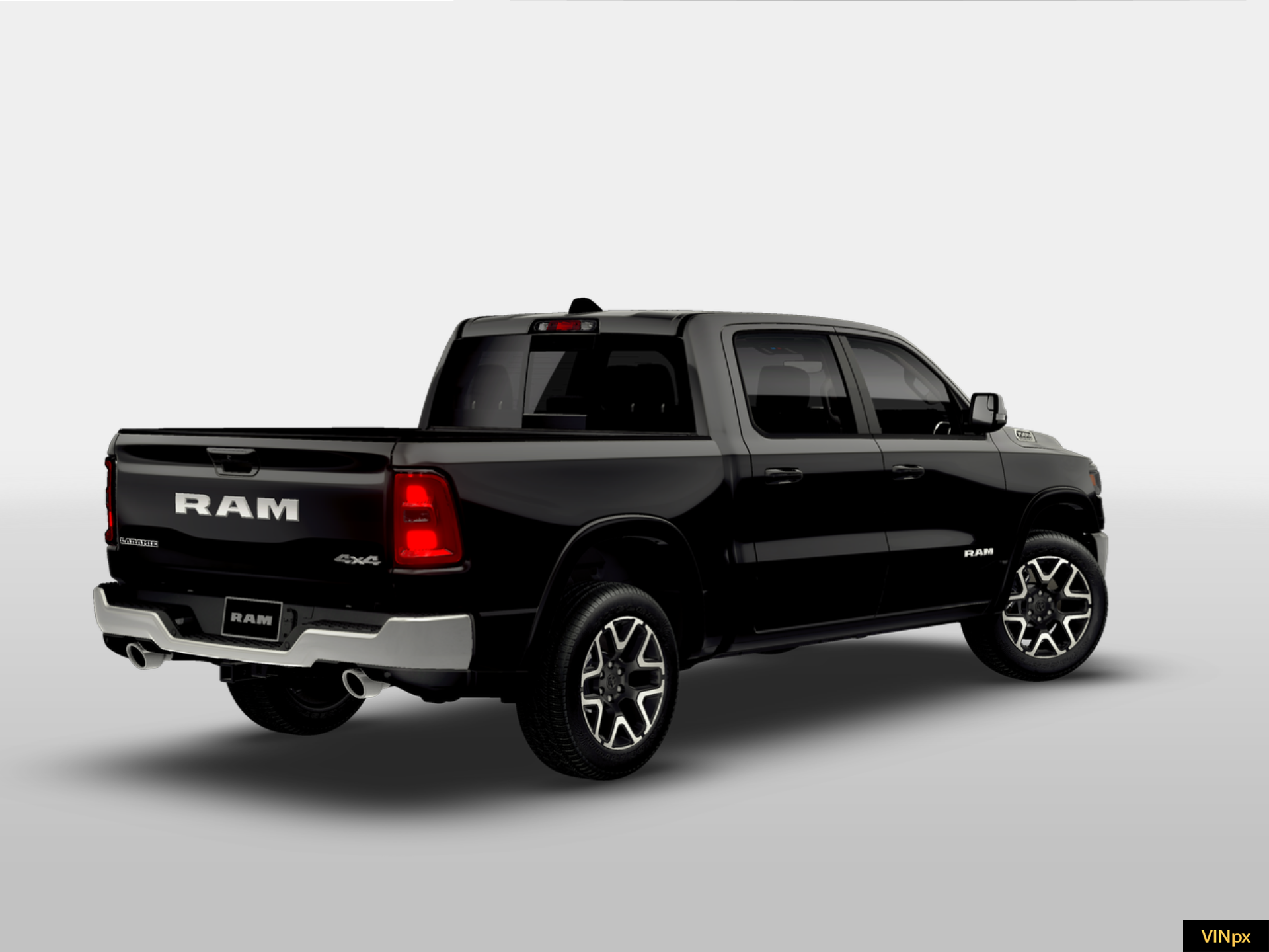 New 2026 Diamond Black Crystal Pearl-Coat Exterior Paint RAM LARAMIE image 7