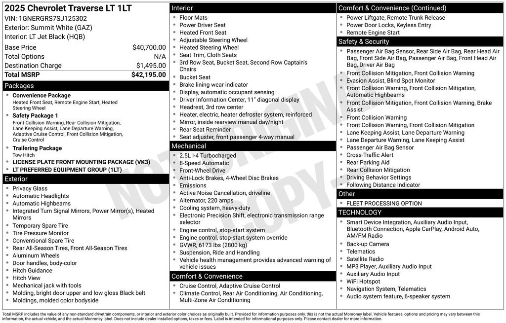 Used 2025 White Chevrolet LT image 25