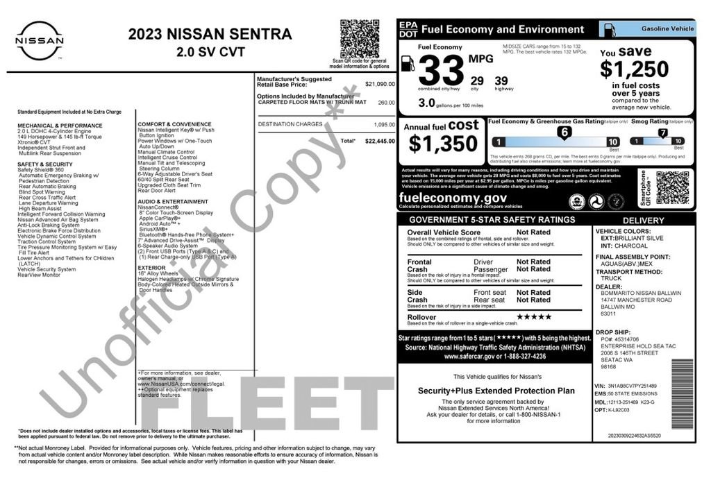 Used 2023 Silver Nissan SV image 4