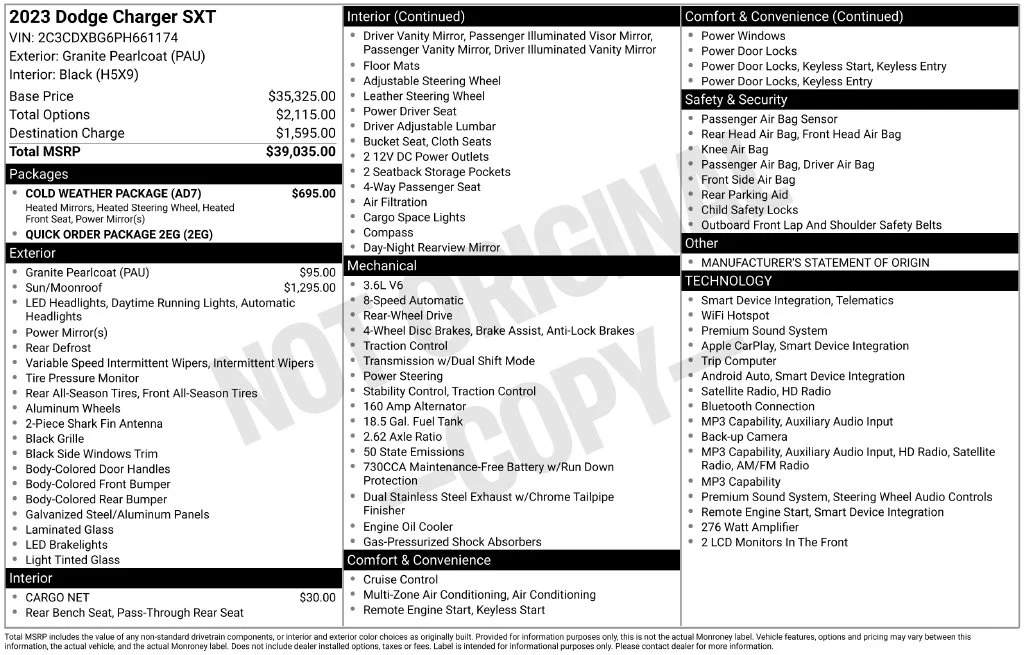 Used 2023 Gray Dodge SXT image 38