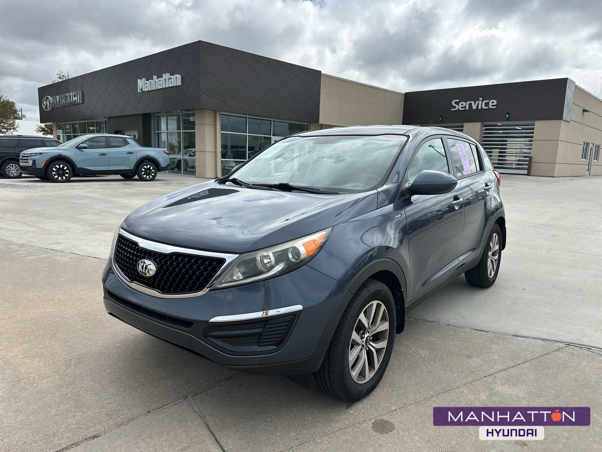 Used 2014 Twilight Blue Kia LX image 1